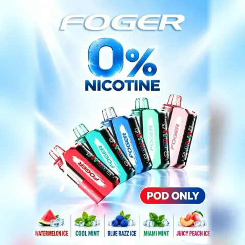 Foger Switch Pro 0% nicotine pods (nicotine-free Fogger pods)