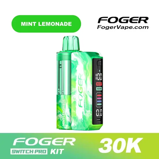 Foger Switch Pro kit with a Mint Lemonade pod