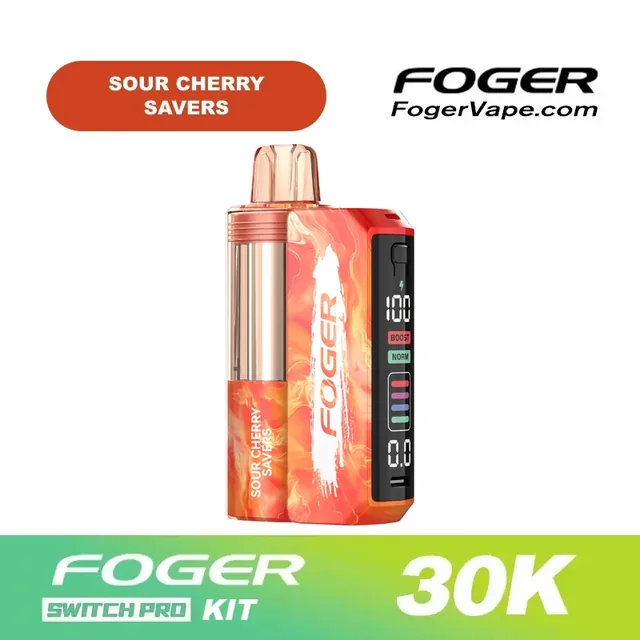 Foger Switch Pro kit with a Sour Cherry Savers pod