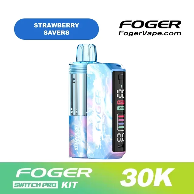 Foger Switch Pro kit with a Strawberry Savers pod