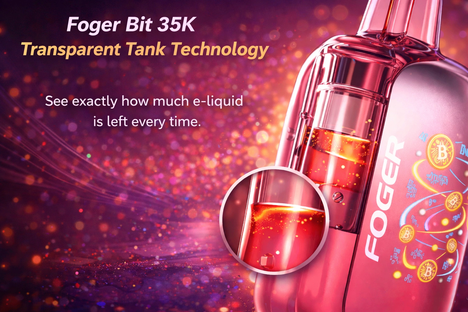 Foger vapes The Foger Solution Transparent Tank Technology