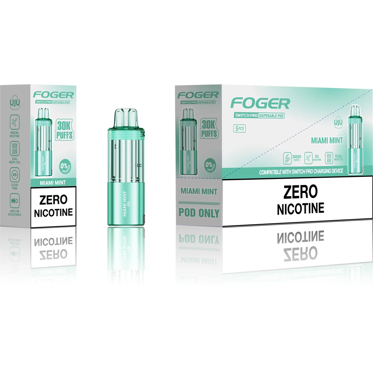 Foger Miami Mint 0% nicotine pod