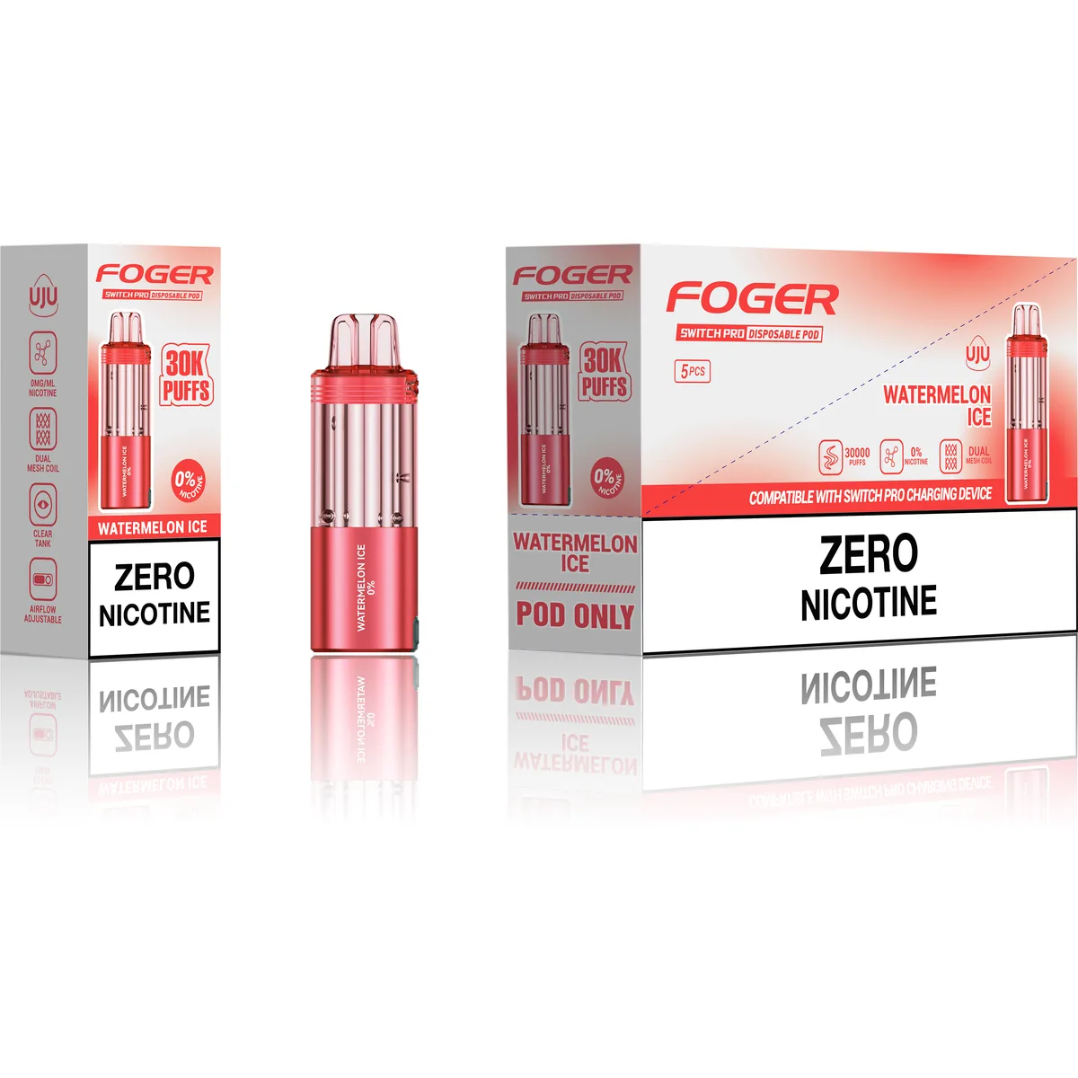 Foger Watermelon Ice 0% nicotine pod